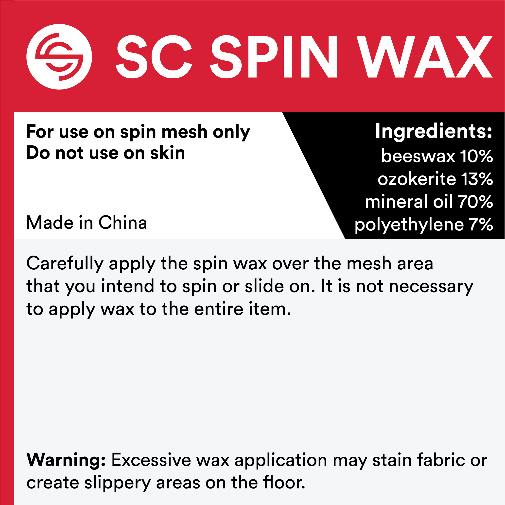 SC Spin Wax